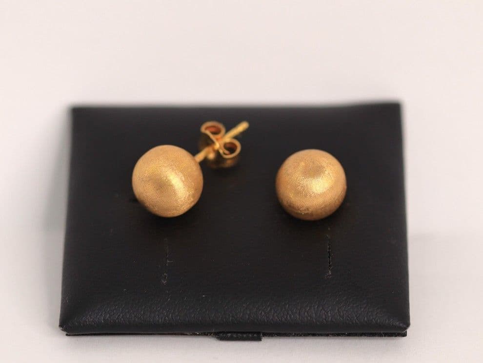 Brincos Tornilho (Fosco) Pequenos em Ouro 19,25 Kt